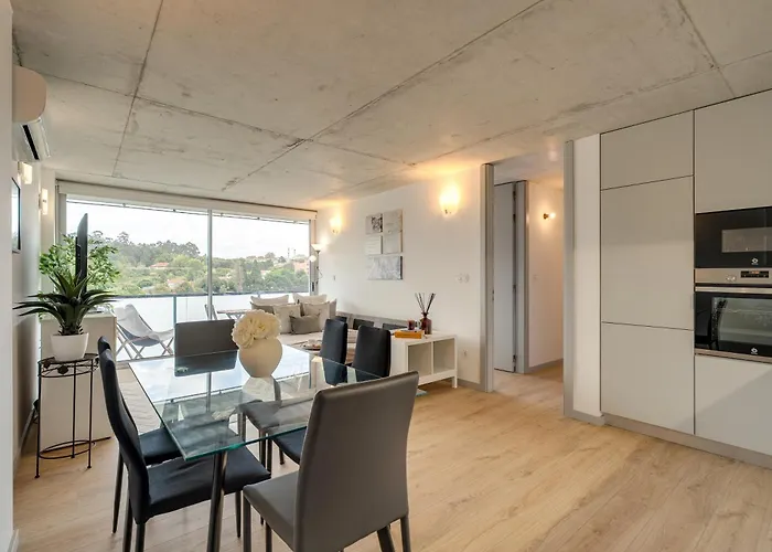 דירה Premium With Balcony, Pool & Garage By Hostwise וילה נובה דה גאיה